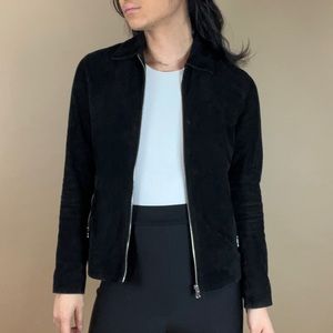 Reiss Black Suede Jacket